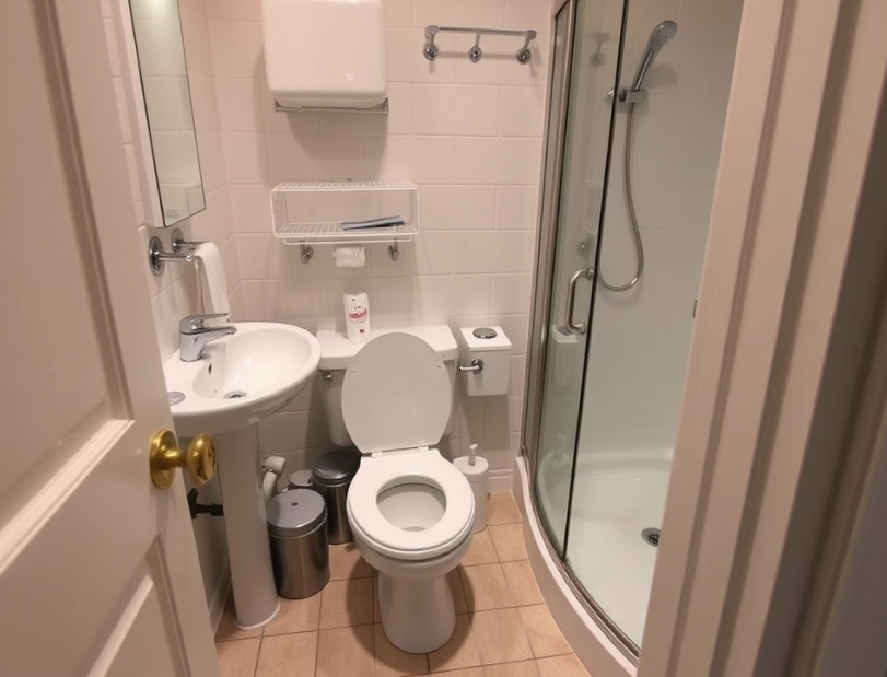 A bathroom emphasis a poor spacing bathroom layout mistakes